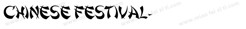 Chinese festival字体转换